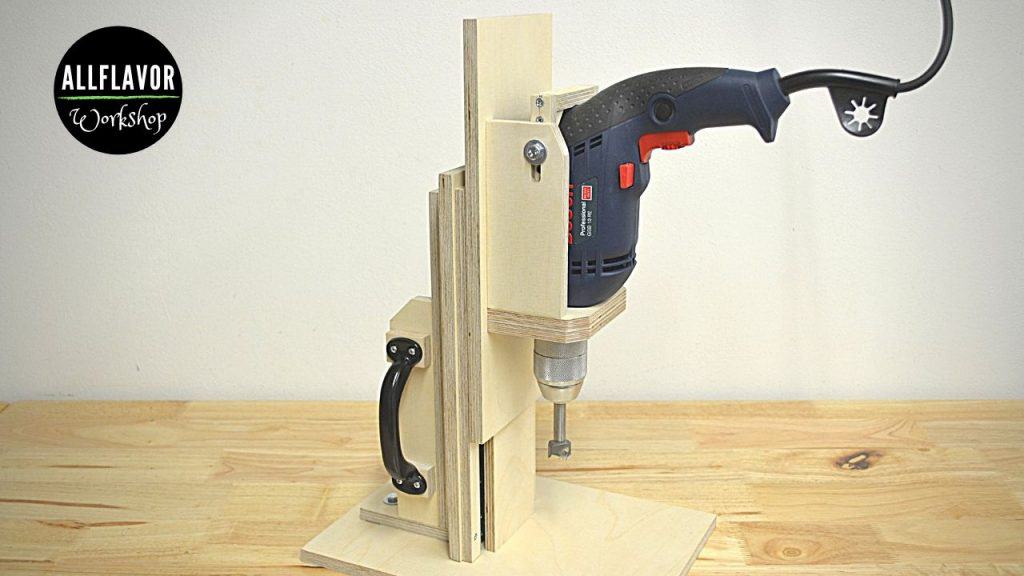 DIY Drill Press Stand for Hand Drill (Step by Step) AllFlavor