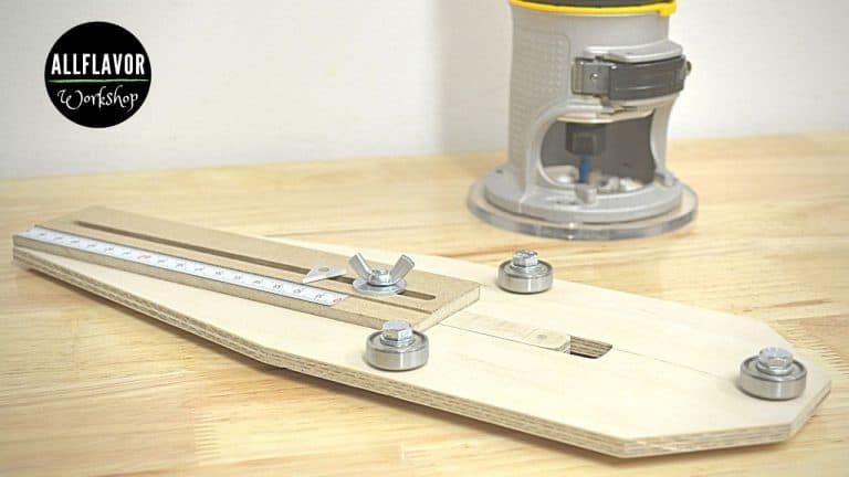 Router Circle Cutting Jig With Bearings