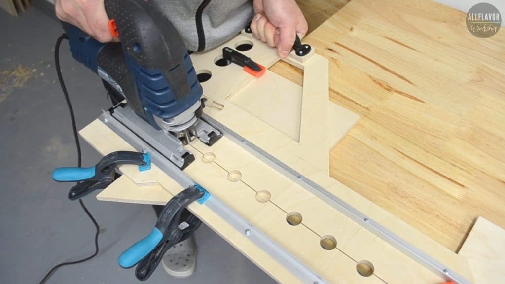 Adjustable Jigsaw Guide for Straight Cuts and Crosscuts AllFlavor