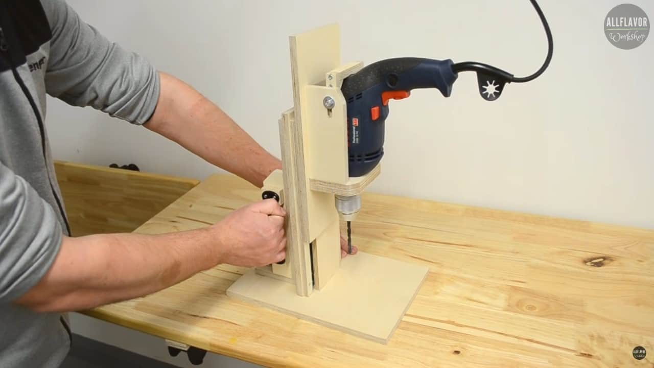 DIY Drill Press Stand for Hand Drill (Step by Step) AllFlavor