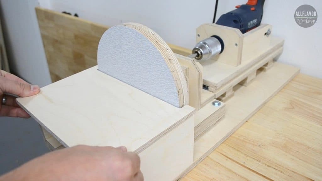 How to Make a Drill Powered Disc Sander (DIY Disc Sander) | AllFlavor ...
