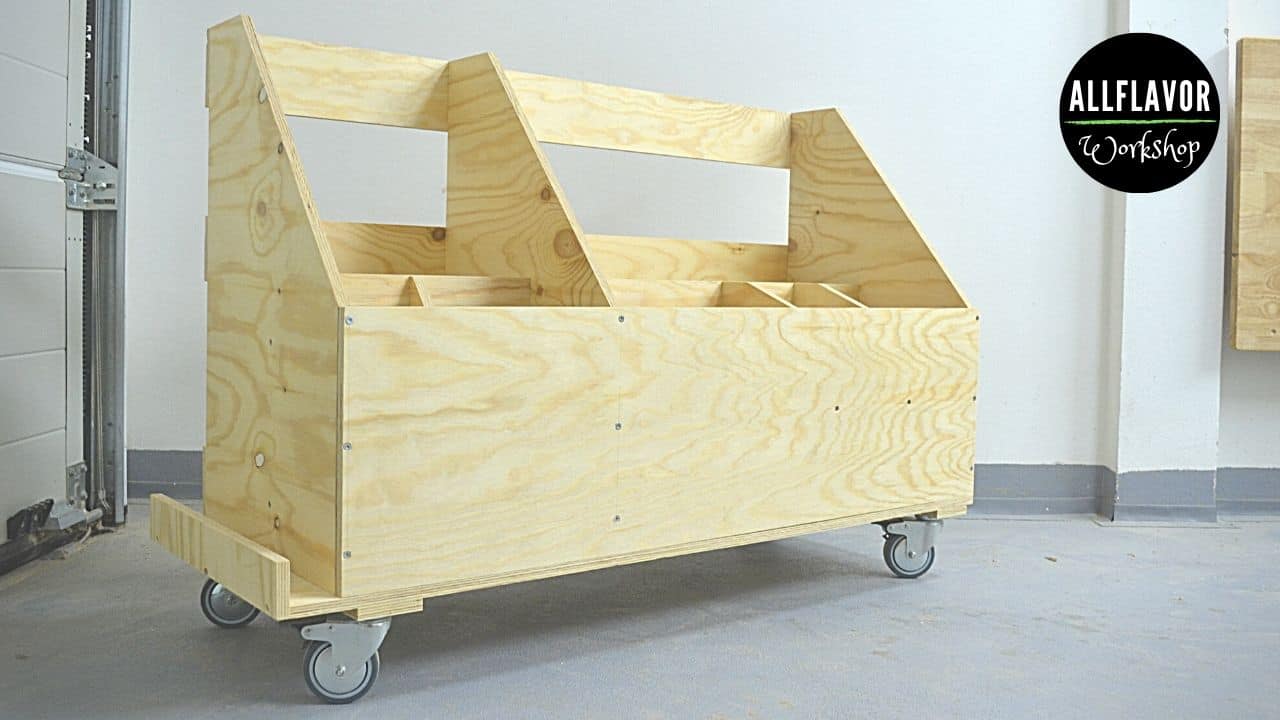 DIY Lumber Storage Cart