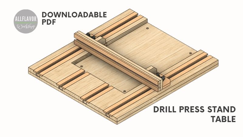 Downloadable Drill Press Stand Table Plans