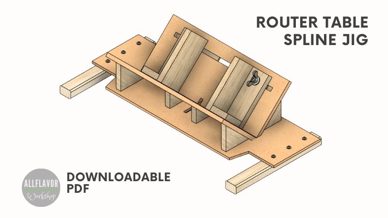 Downloadable Router Table Spline Jig Plans