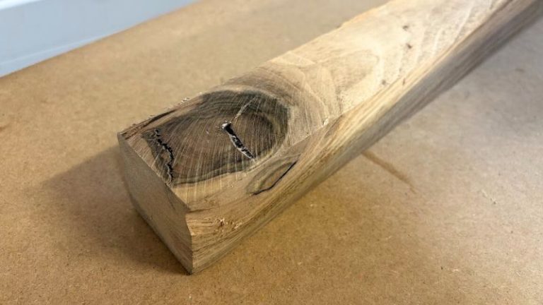 Walnut with knots and cracks. Not suitable for cutting boards.