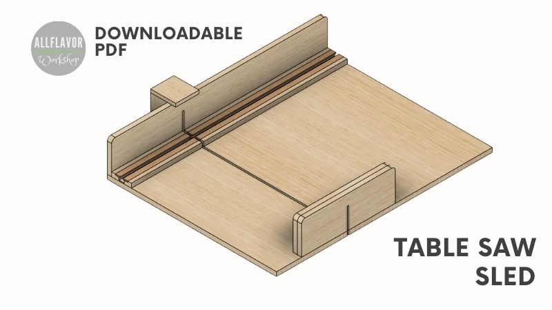 table saw sled plans, table saw crosscut plans, downloadable table saw sled plans