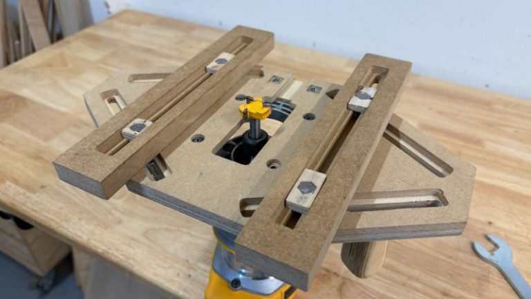 Router surfacing bit used for flattening a cutting board surface during refinishing.