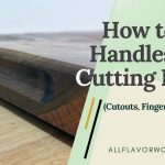 How to add handles to a cutting board — underside finger grip and side finger groove handles routed with a router for a clean professional finish.