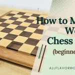 How to make a wooden chess board step by step — DIY beech and walnut chessboard with clean squares, frame, and finished surface.