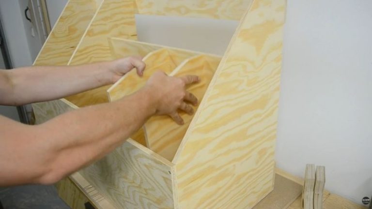 Divider parts cut to size — accurate cuts here make assembly much easier later.