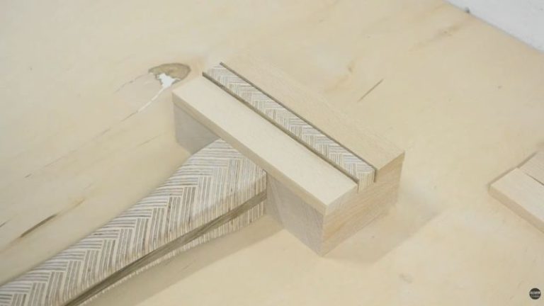 Dry fitting the mallet head layers and handle to check spacing, alignment, and overall look before glue-up.