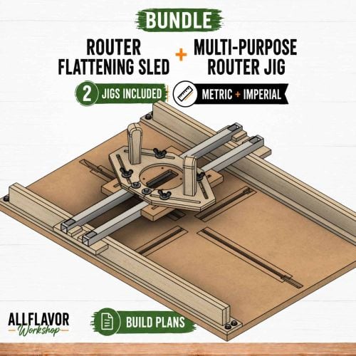 AFW Router Flattening Sled and Multi Purpose Router Jig Bundle Listing v1