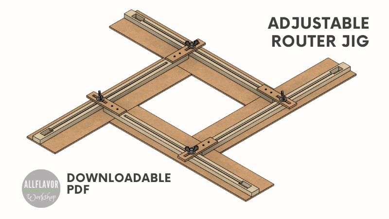 Downloadable Adjustable Router Template Plans