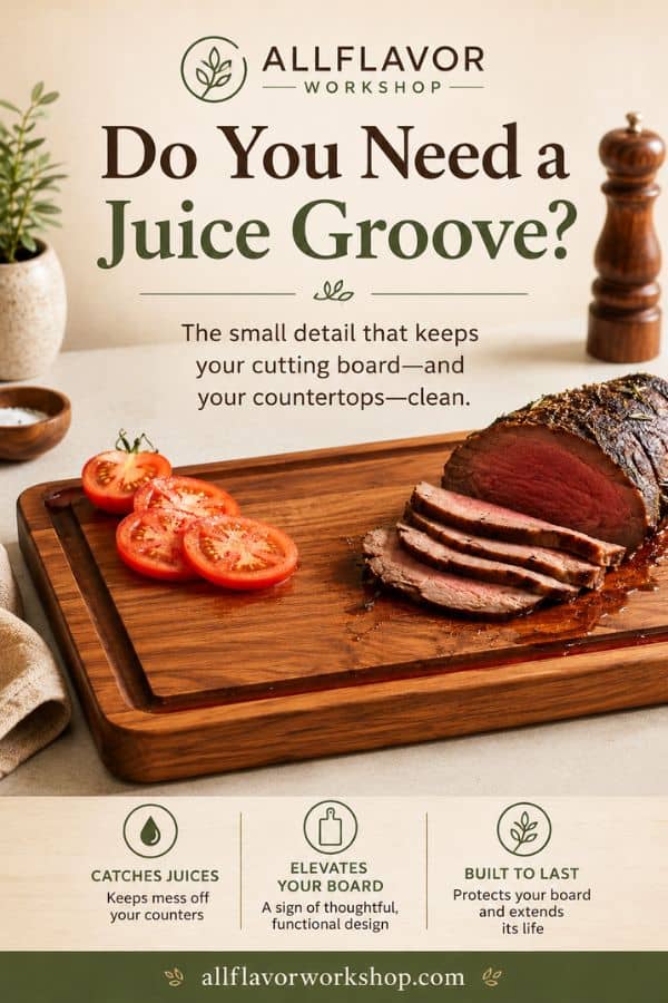 Do you need a juice groove on a cutting board and when should you add one