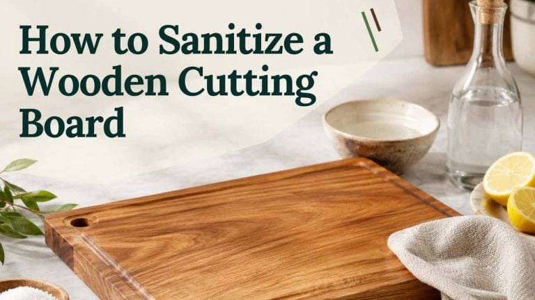 How to Sanitize a Wooden Cutting Board