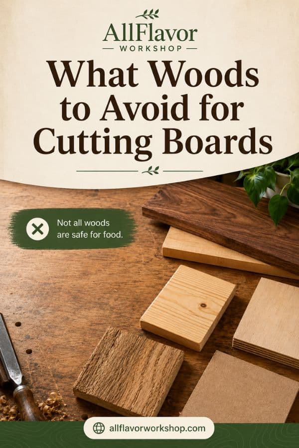 Woods to avoid for cutting boards and better hardwood alternatives for making wooden cutting boards