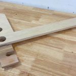 DIY router rabbet jig made from Baltic birch plywood for cutting rabbets with a handheld router.