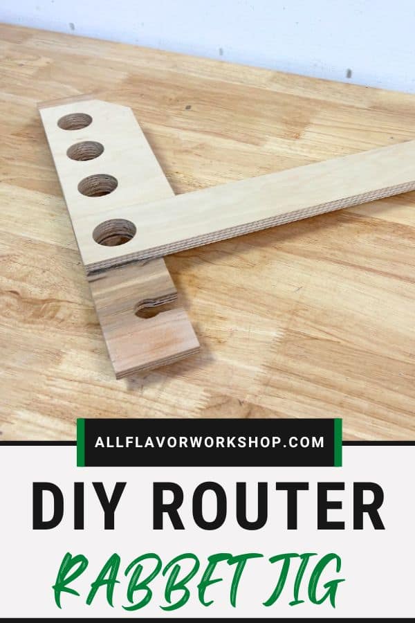 DIY router rabbet jig for cutting accurate rabbets with a handheld router