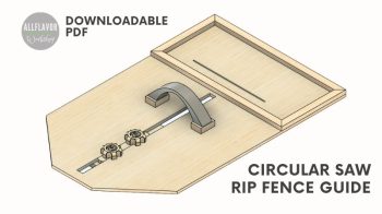 Circular Saw Rip Fence Guide Plans Thumbnail