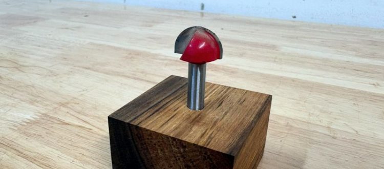 Core Box Bit for Routing Cutting Board Handles Core box (round nose) router bit used to cut handles in a cutting board.