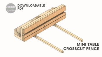 Mini Table Crosscut Fence Plans Thumbnail