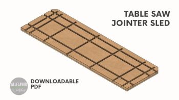 Table Saw Jointer Sled Plans Thumbnail
