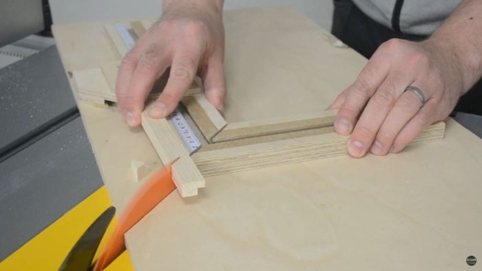 Versions of DIY miter sled for table saw — one standalone